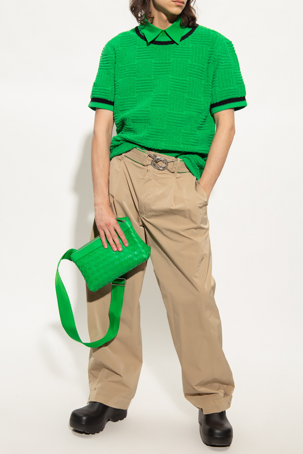 【関税＆送料込み】Bottega Veneta T-Shirt BOTTEGA VENETA Double Layer Checked Cotton T-shirt Bottega